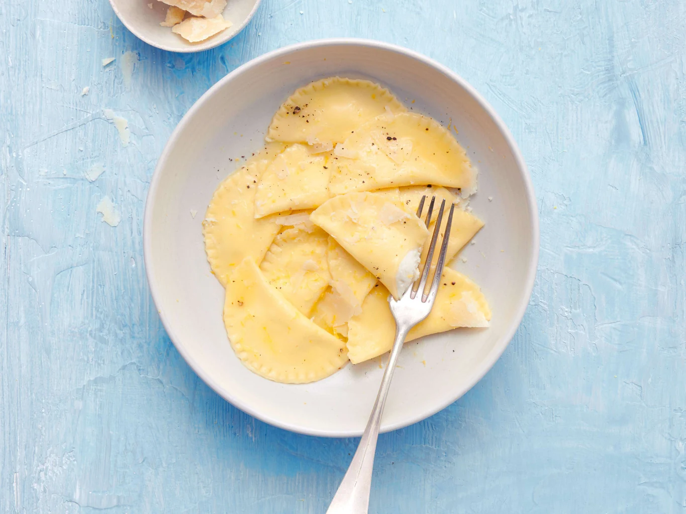 Mezzelune di ricotta e limone