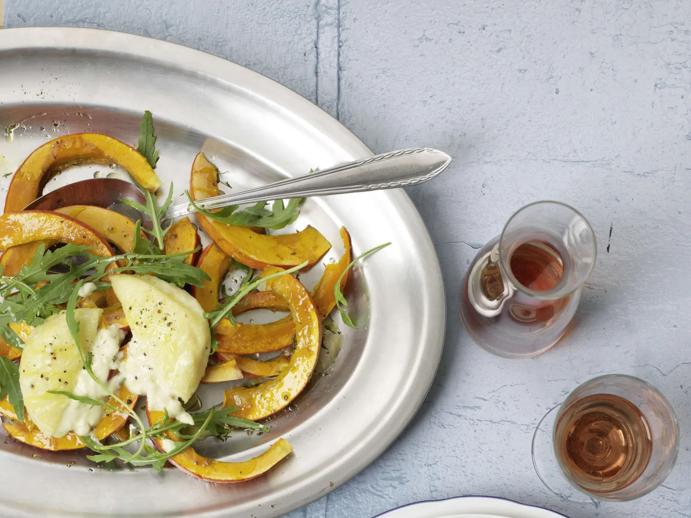 Insalata calda di zucca con tomme
