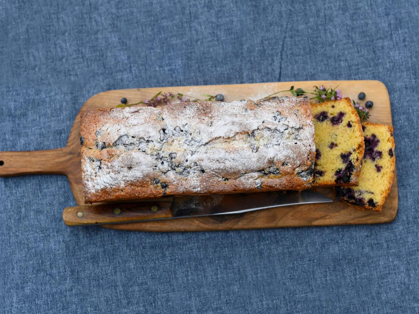 Cake aux myrtilles