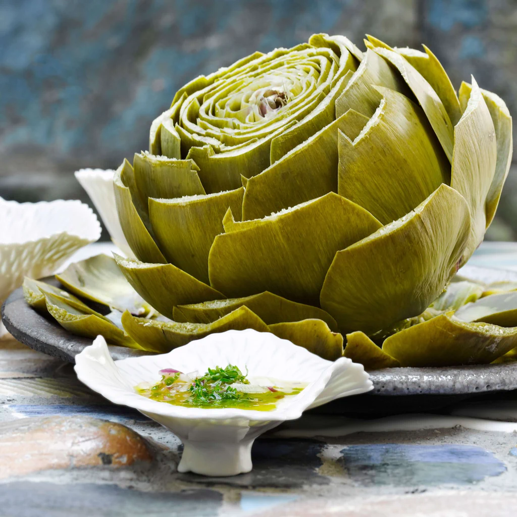 Carciofi con vinaigrette all’arancia