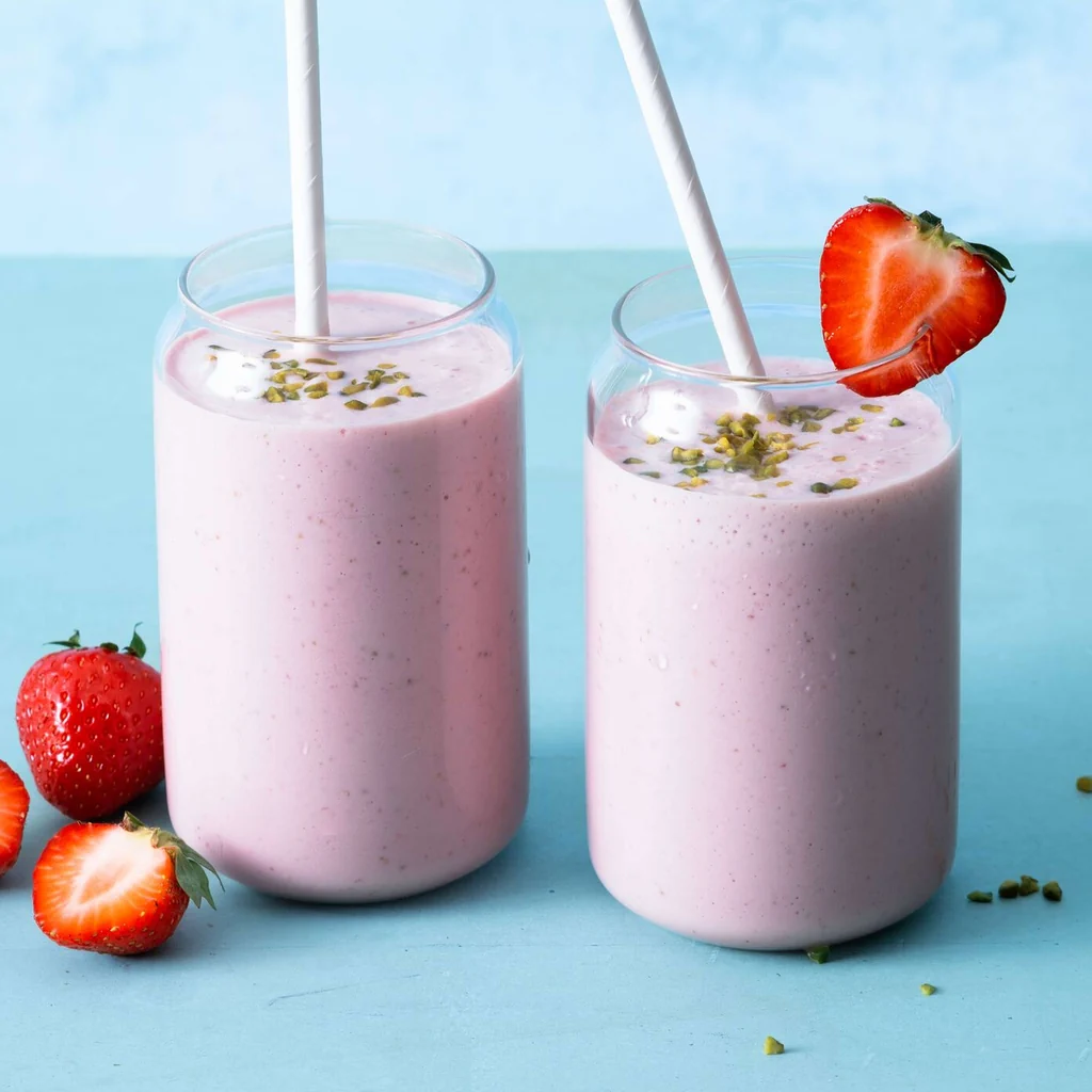 Shake proteico alle fragole