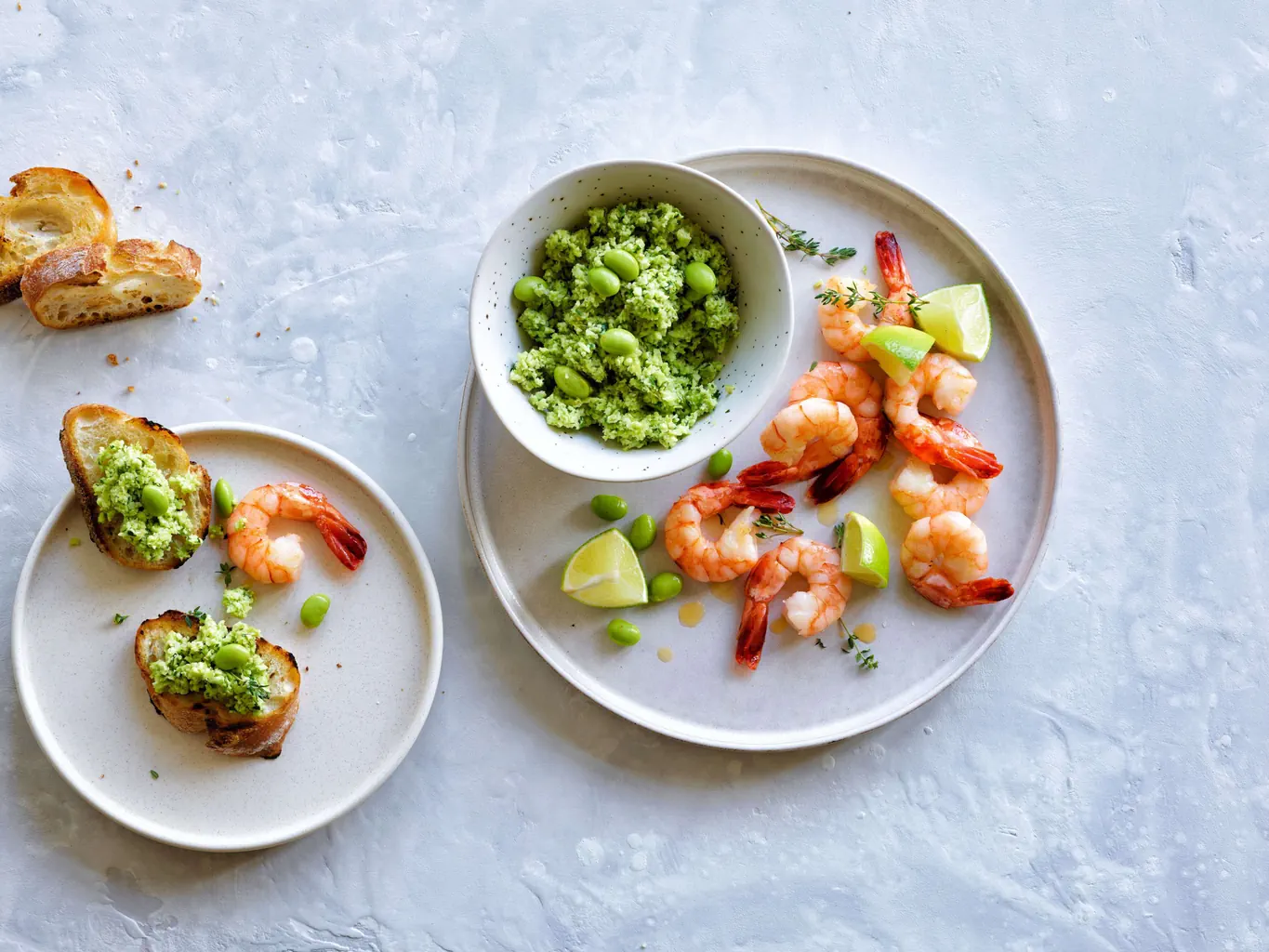 Tartinade d'edamame aux fines herbes