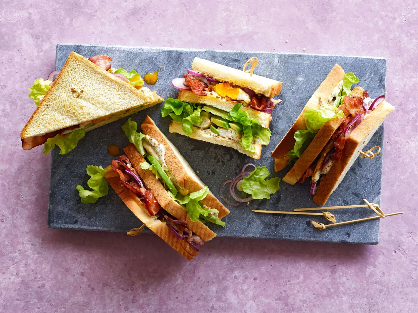 Club sandwich au poulet