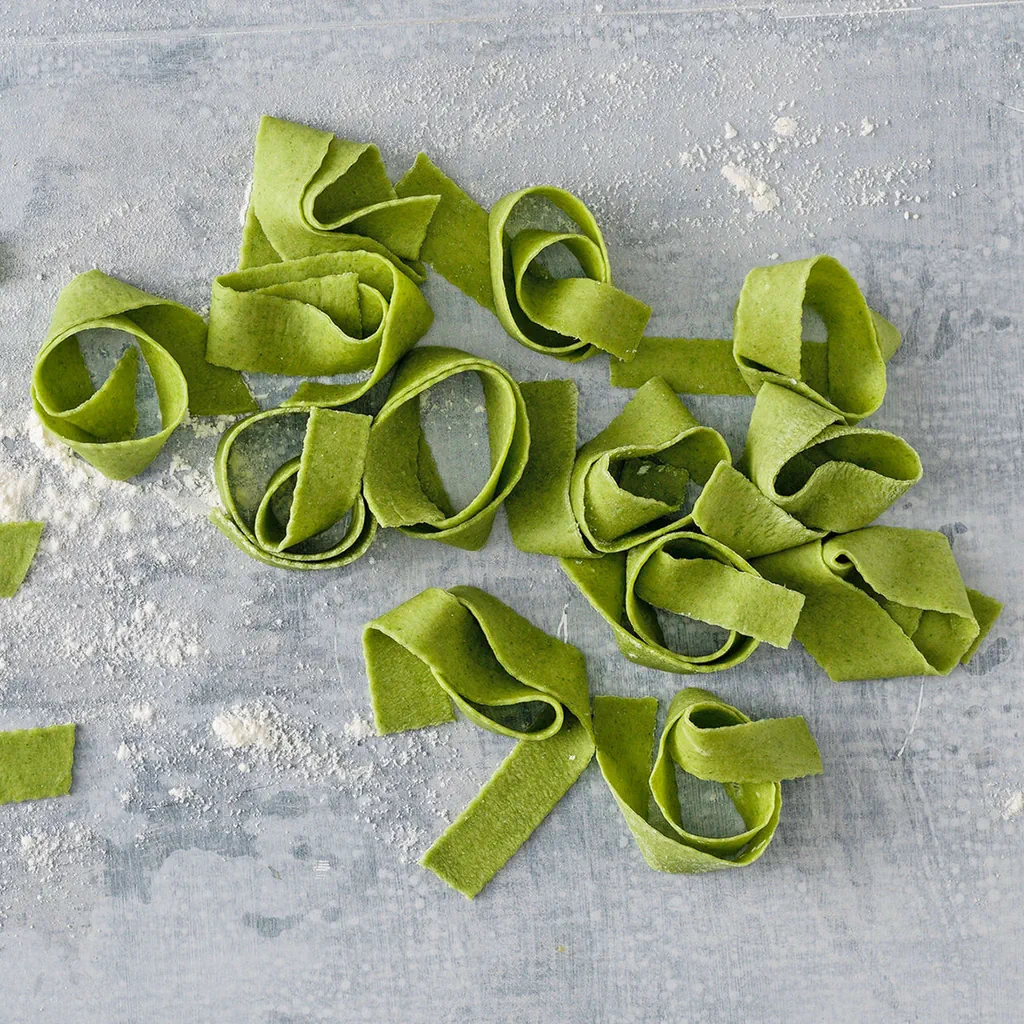 Pappardelle all’aglio orsino fatte in casa