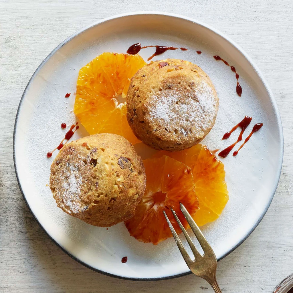 Pudding di datteri con arance