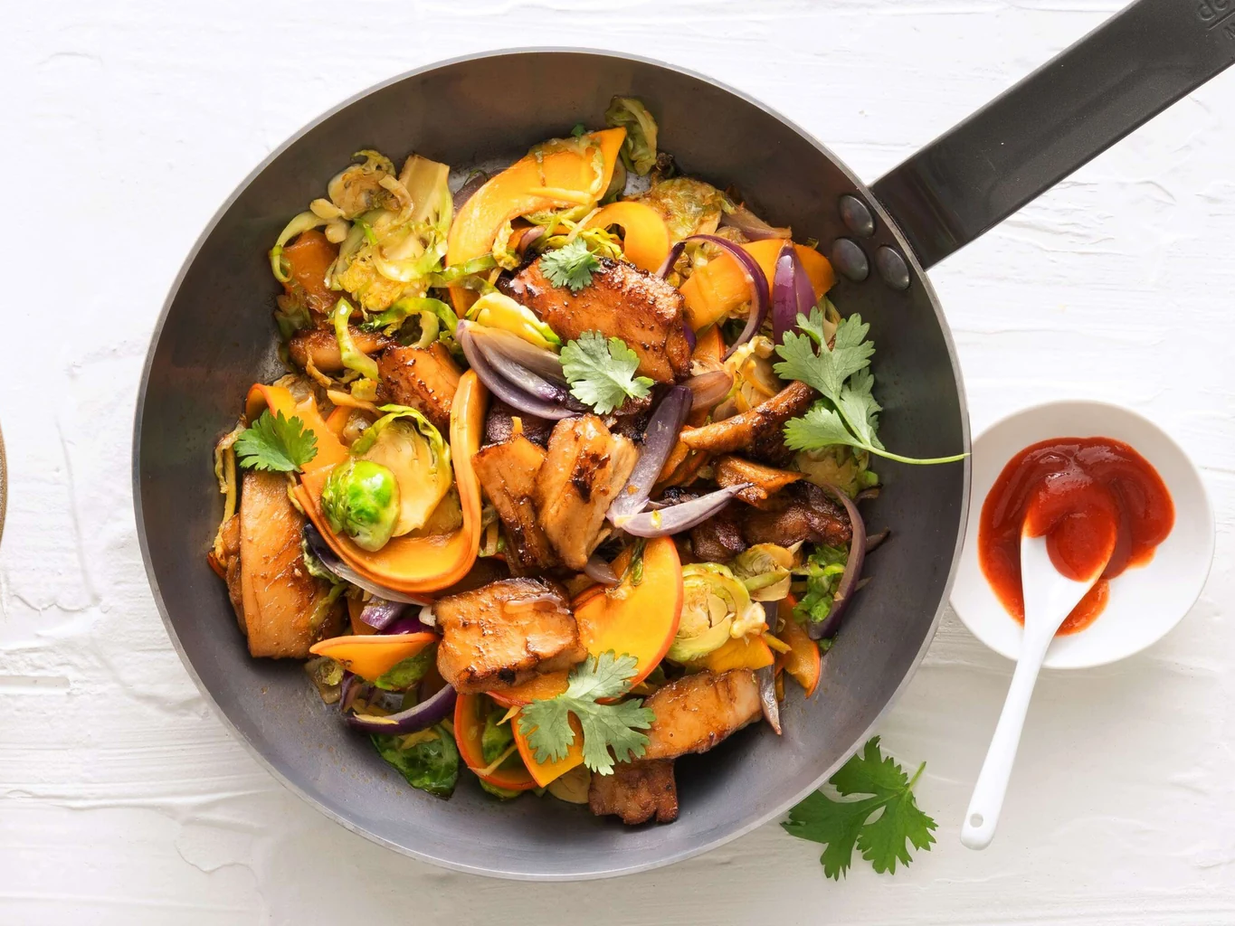 Vegane Kürbispfanne