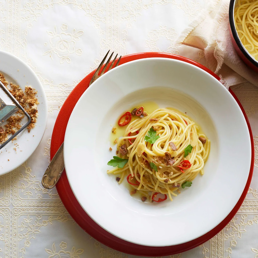Spaghetti con la mollica