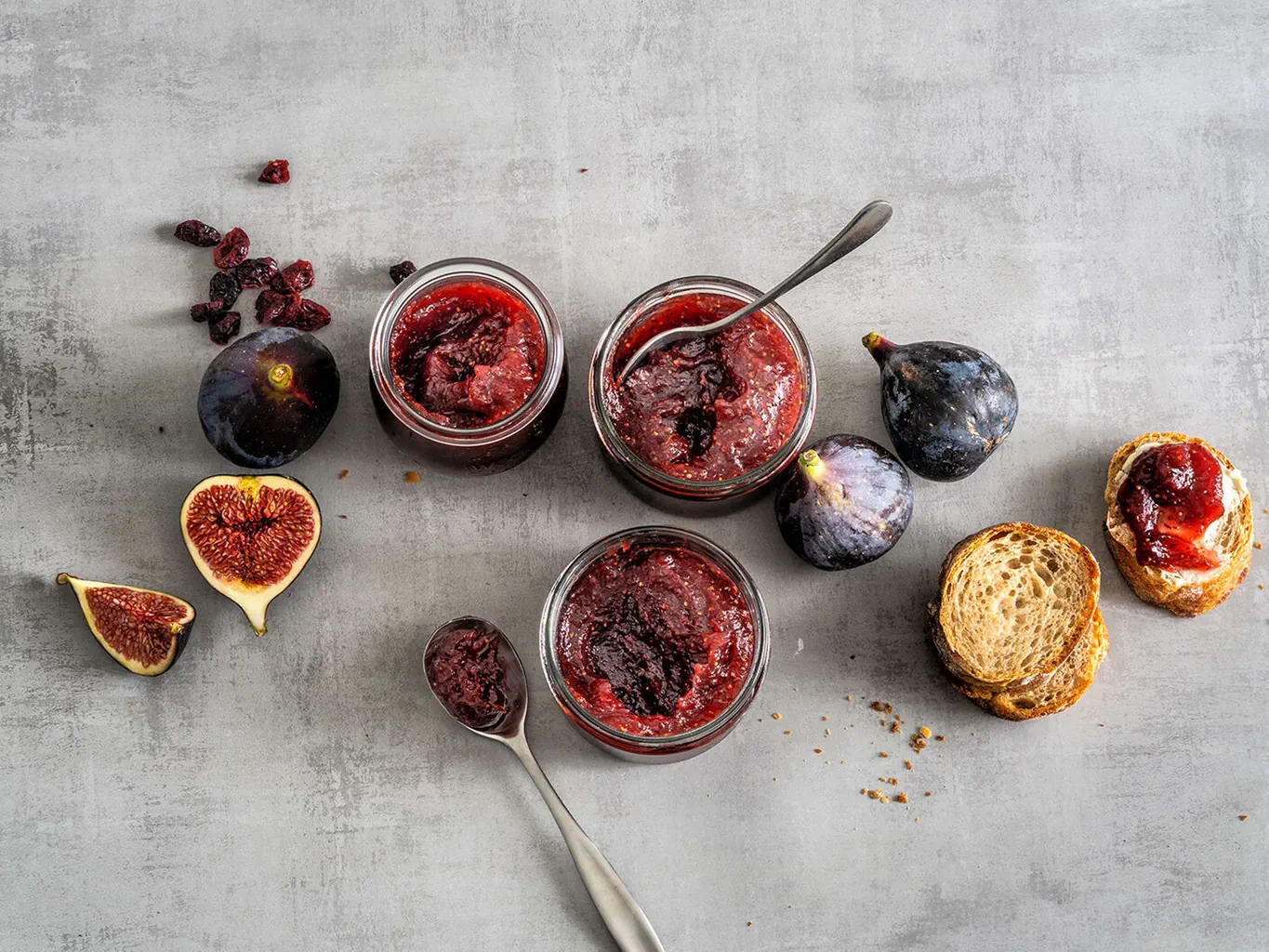 Feigen-Cranberry-Konfitüre