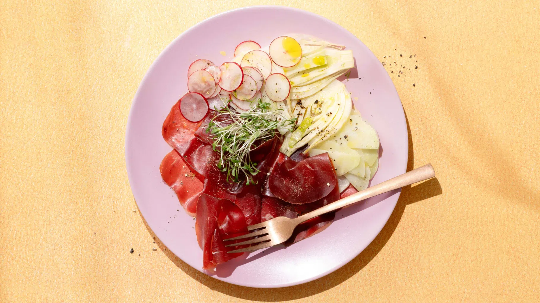 Bündnerfleisch-Carpaccio
