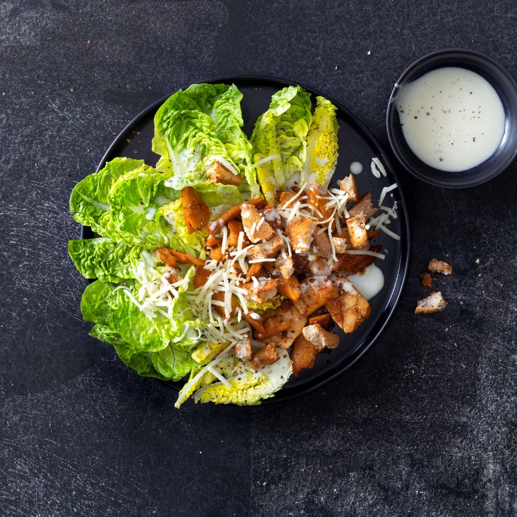 Veganer Caesar Salad