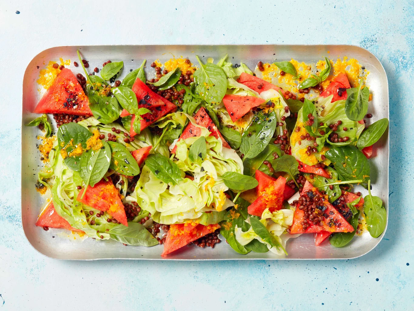 Eisbergsalat mit Wassermelone