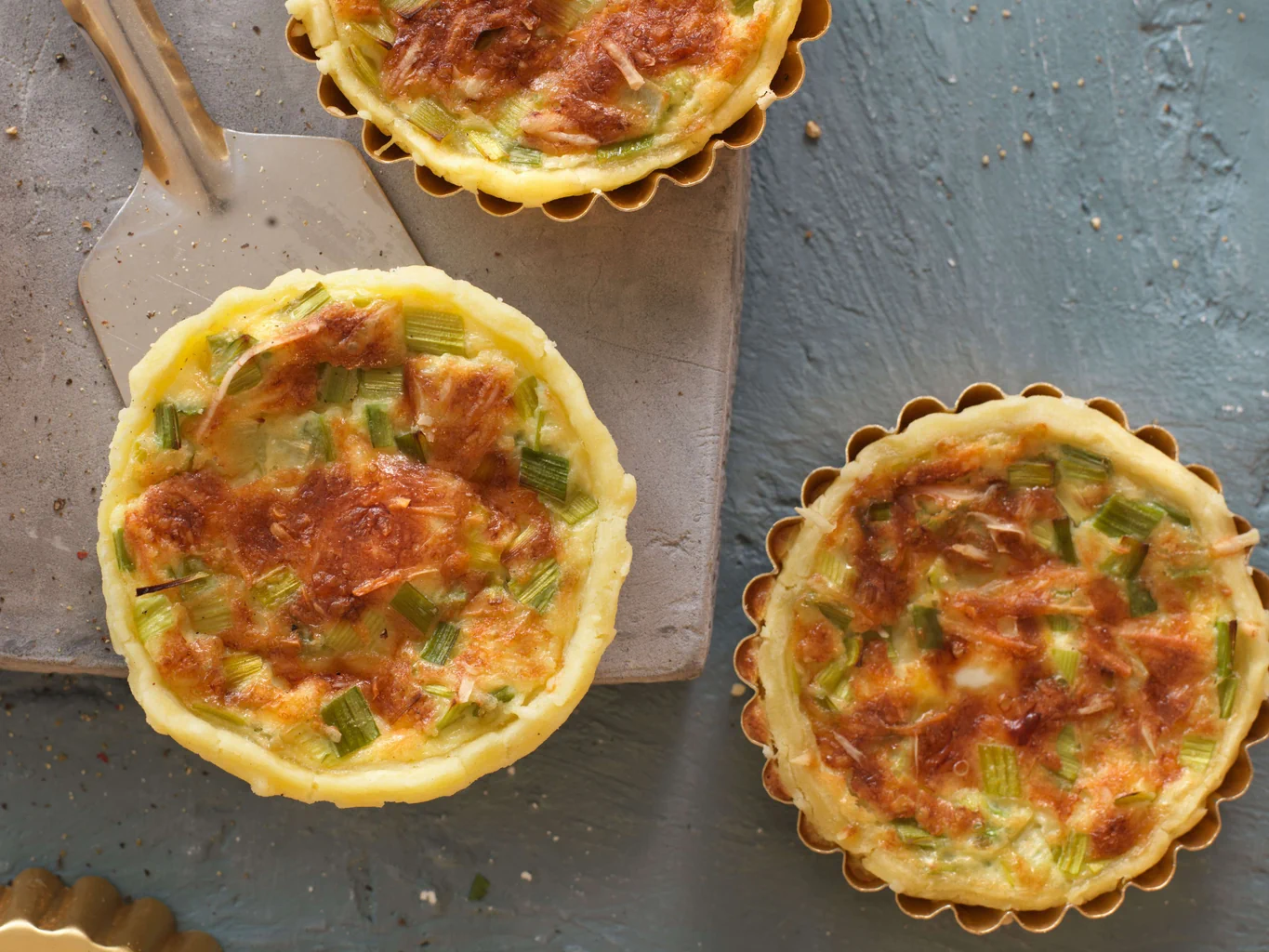 Quiche au fromage et au poireau sans gluten