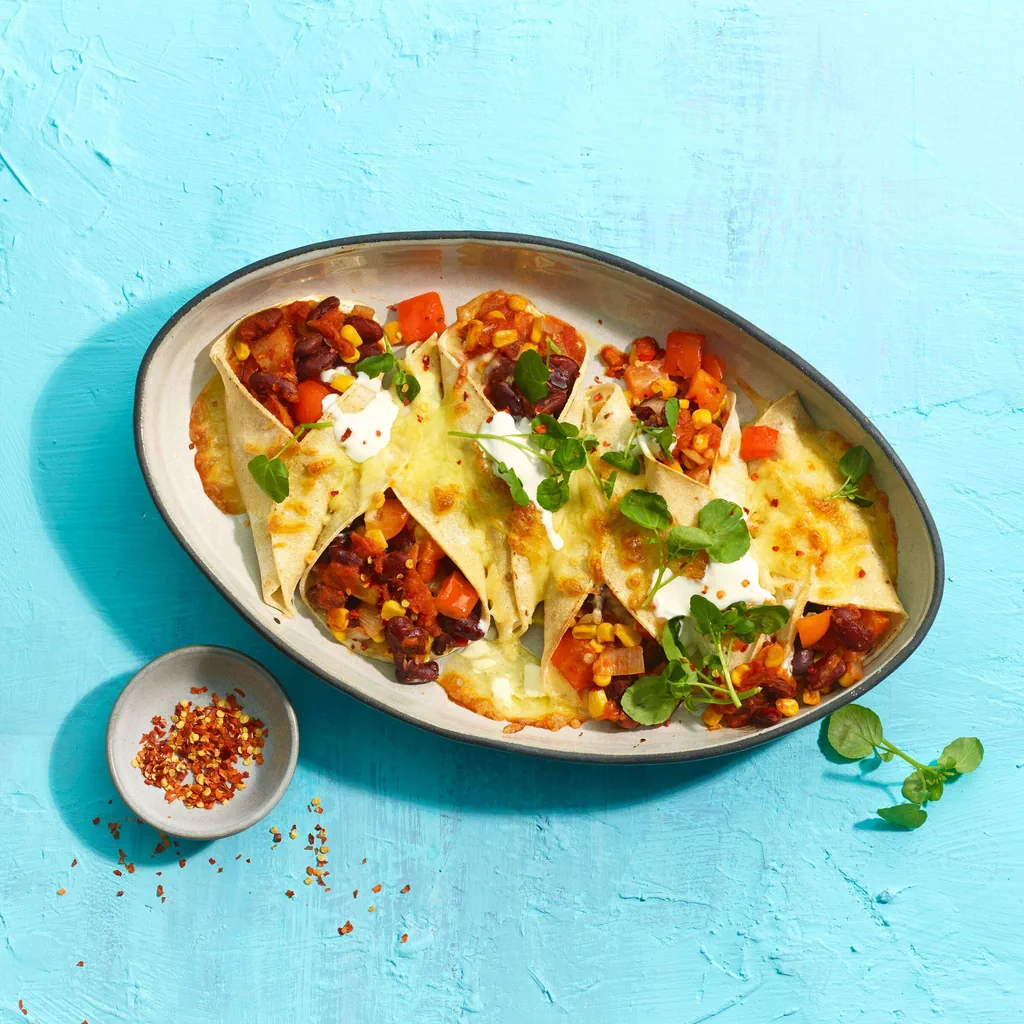 Enchilada mit Gemüse