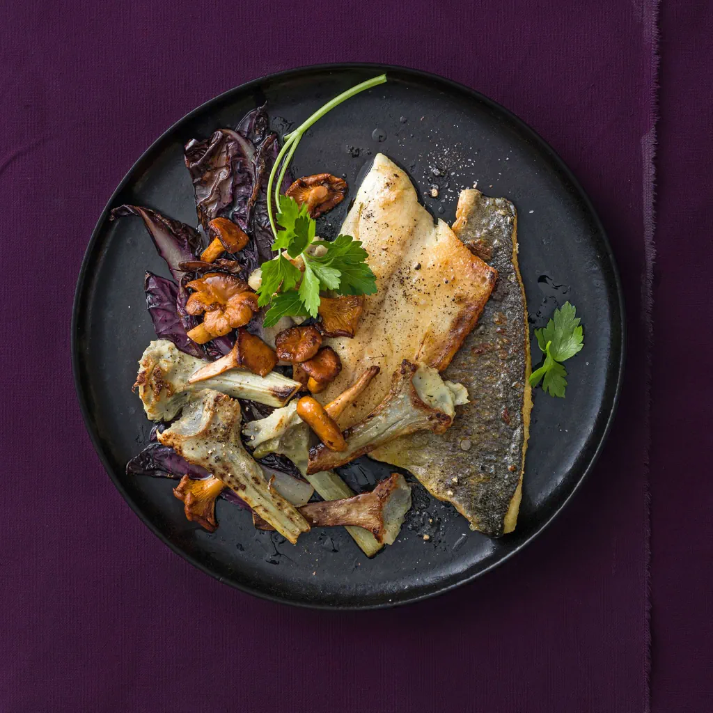 Wolfsbarschfilet mit Artischocken