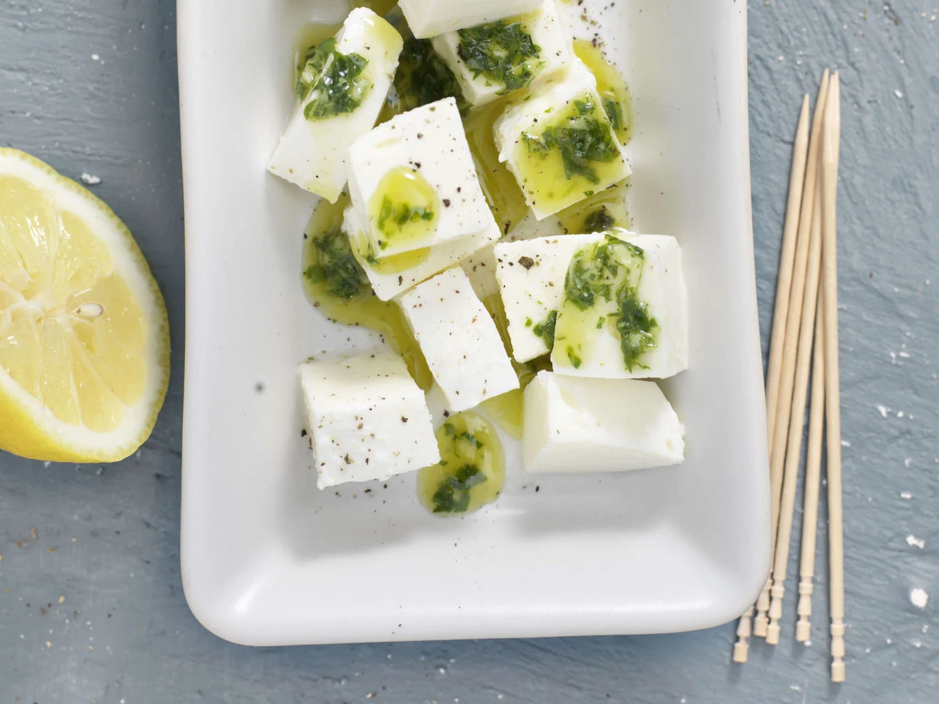 Mozzarella sans lactose marinée