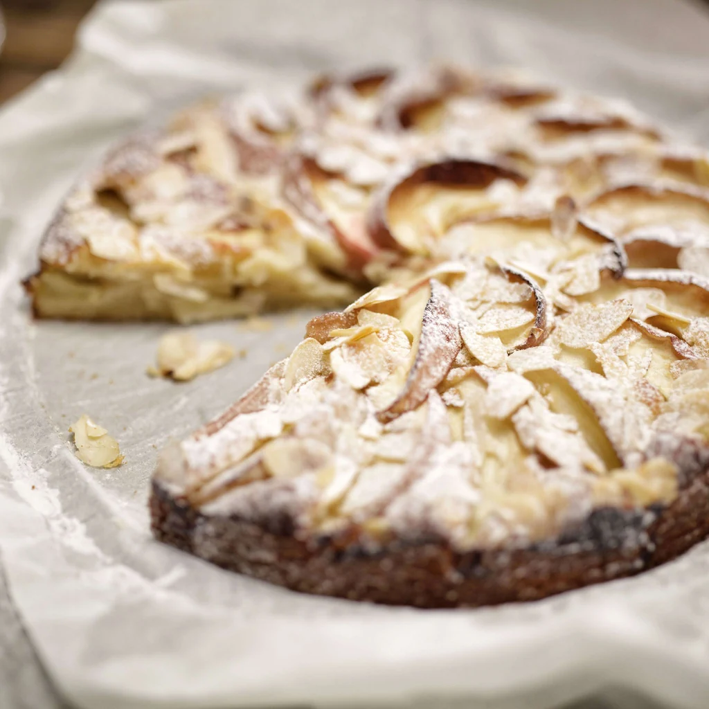 Gâteau aux pommes et aux amandes