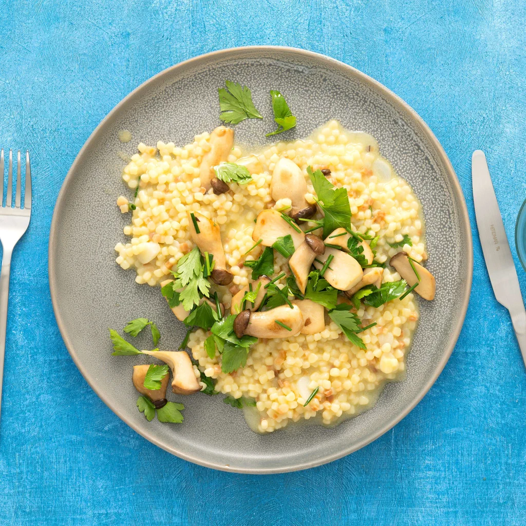 Fregola sarda ai funghi