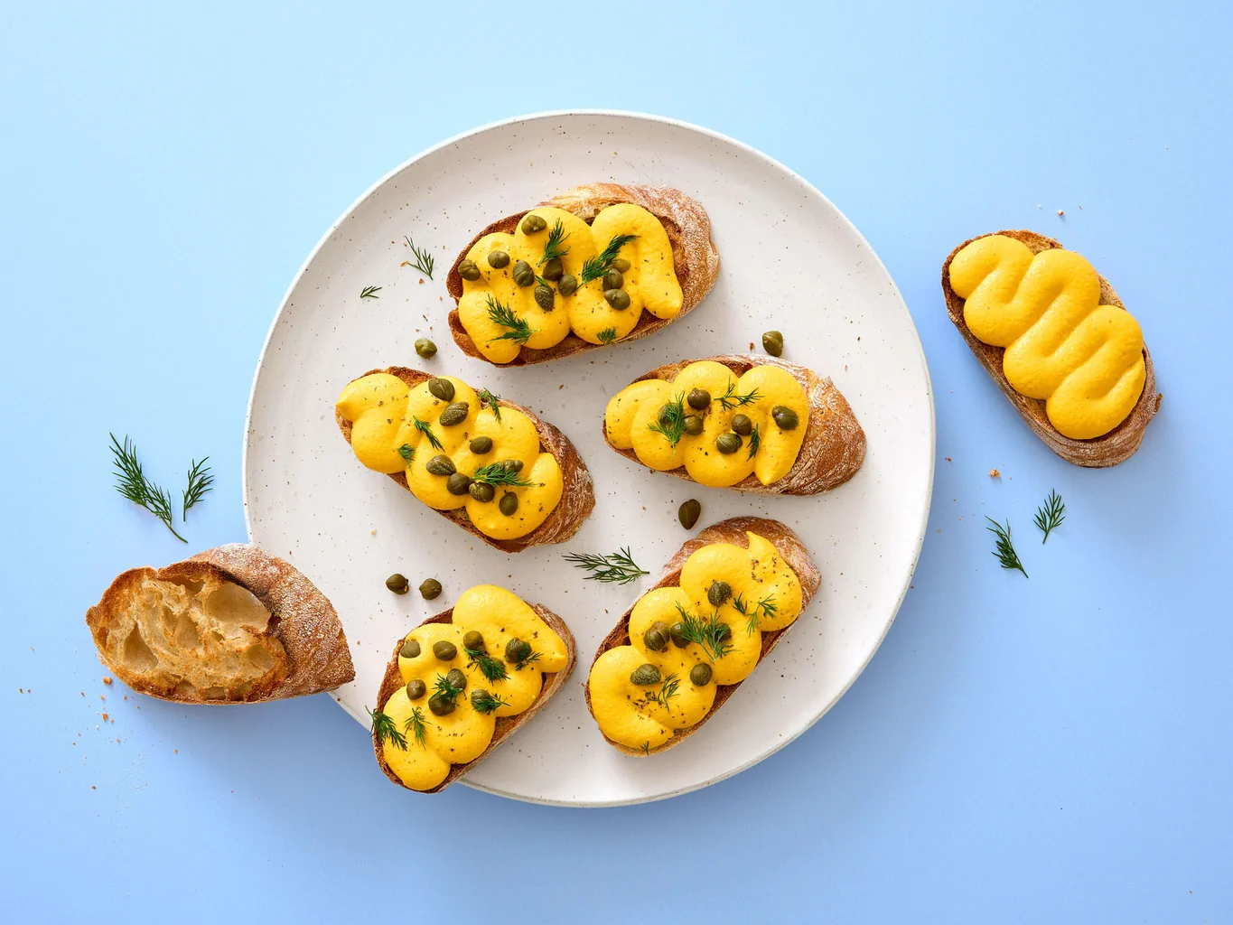 Toast con crema alle carote