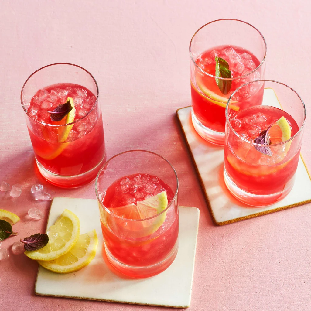 Tisane glacée au cynorrhodon