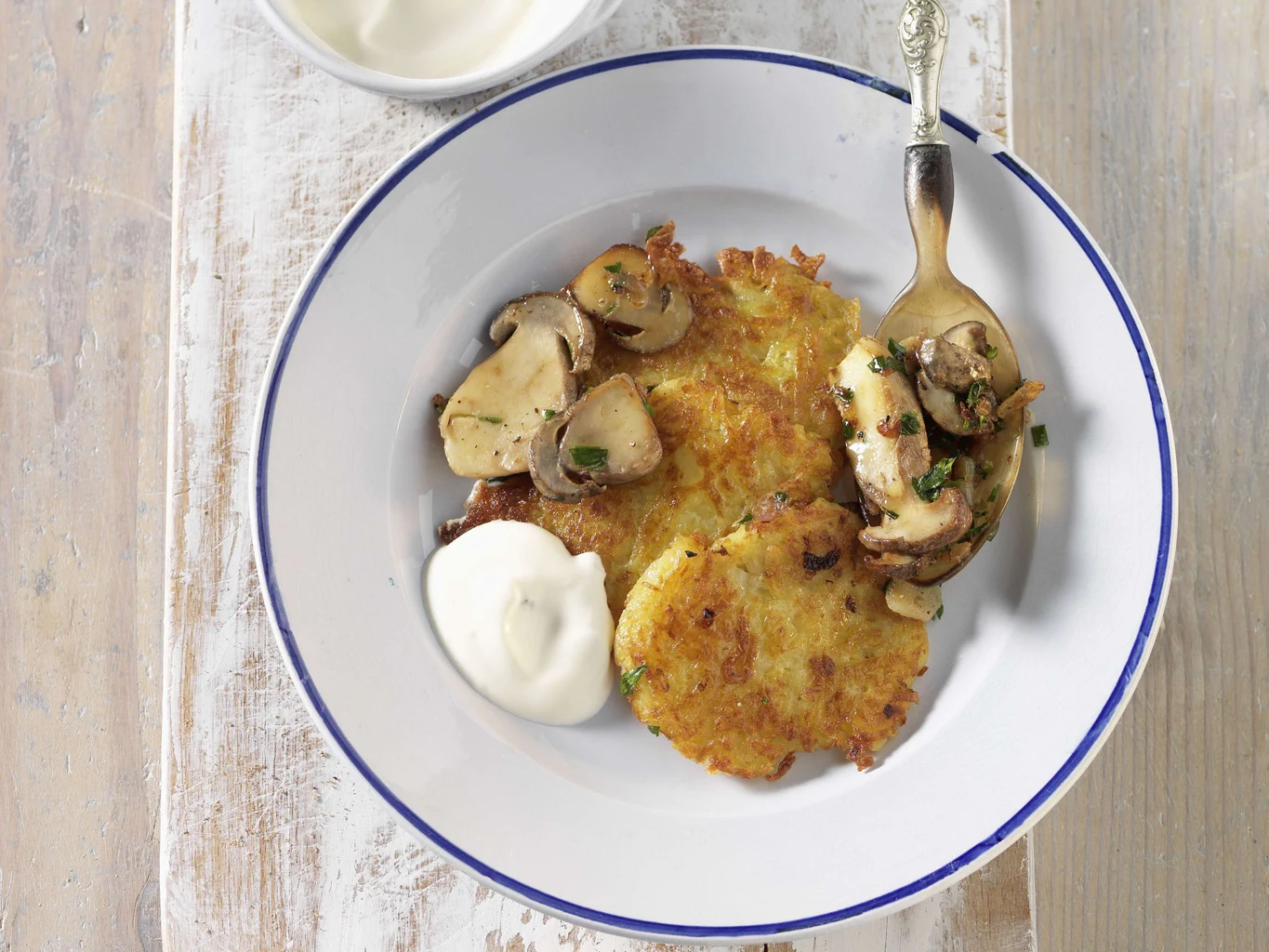 Minirösti avec poêlée de bolets