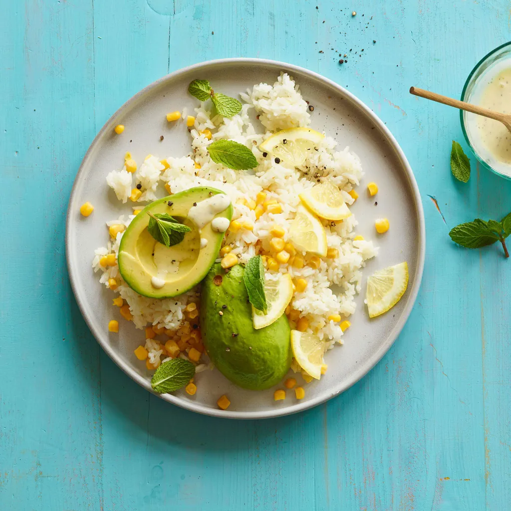 Salade de riz et de maïs