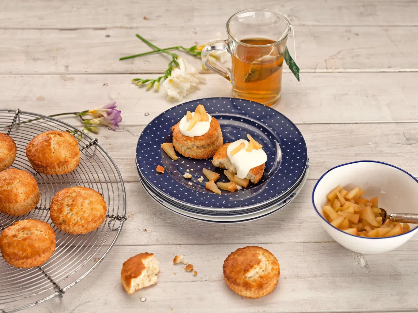 Scones mit Apfel