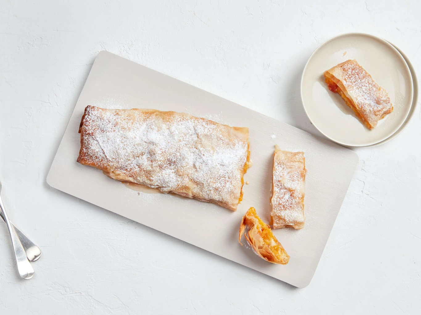 Strudel aux abricots