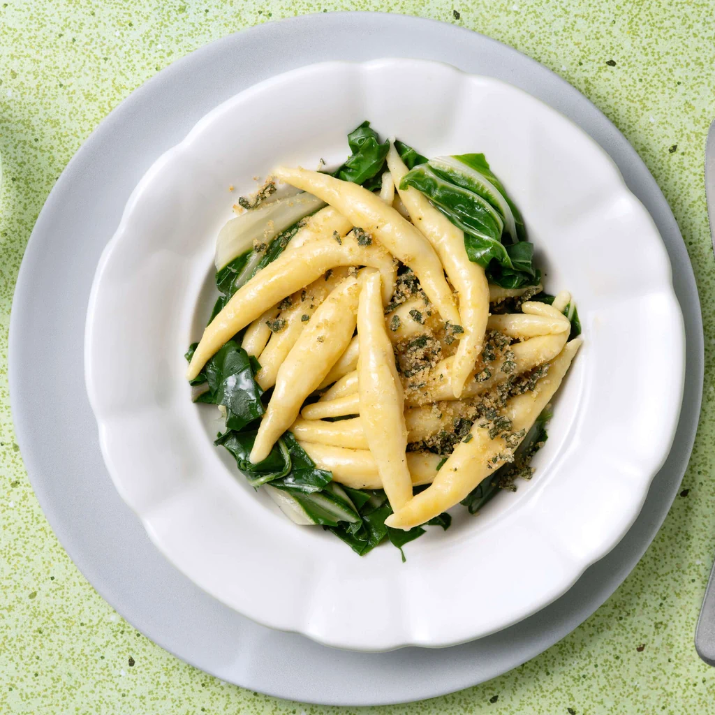 Schupfnudeln con bietole da costa