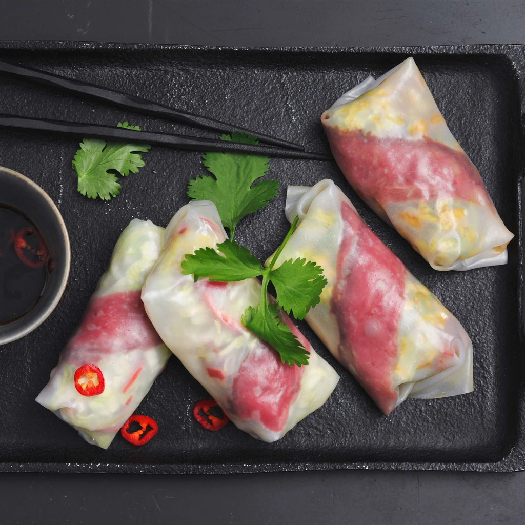 Rouleaux d'été au rosbif