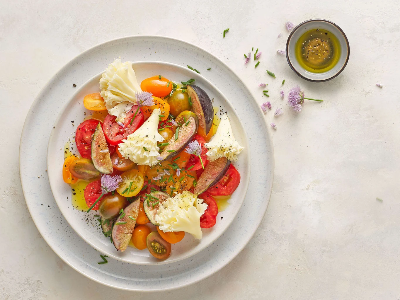 Tête de Moine con pomodori e fichi