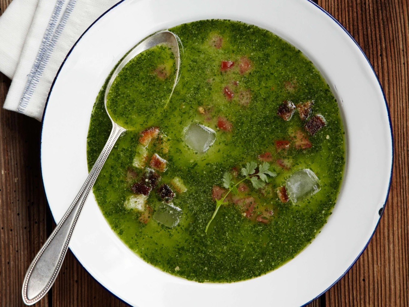 Kalte Koriandersuppe