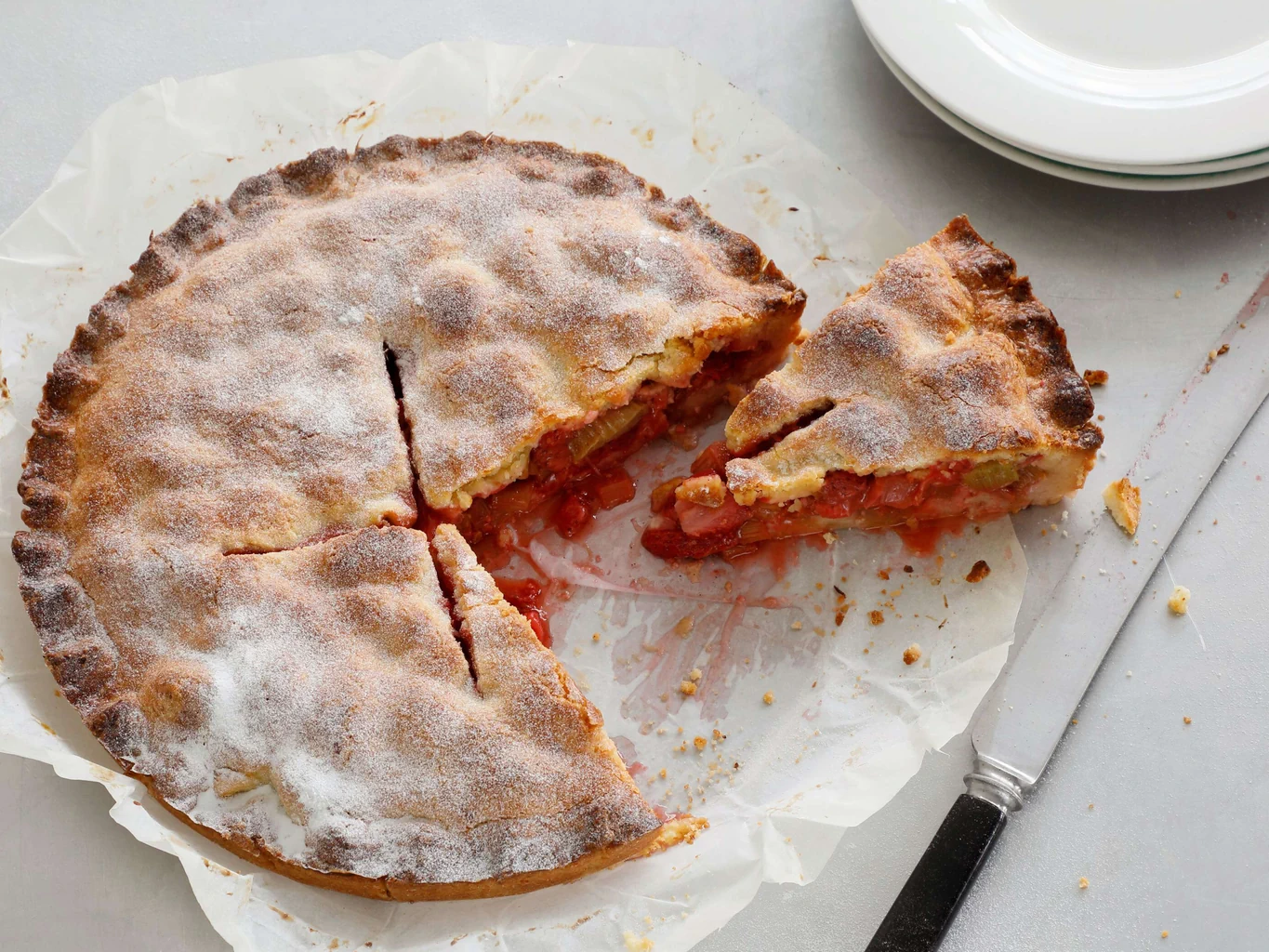 Pie à la rhubarbe