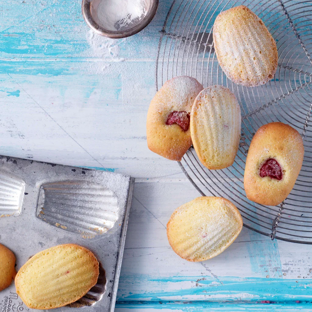 Madeleine ai lamponi