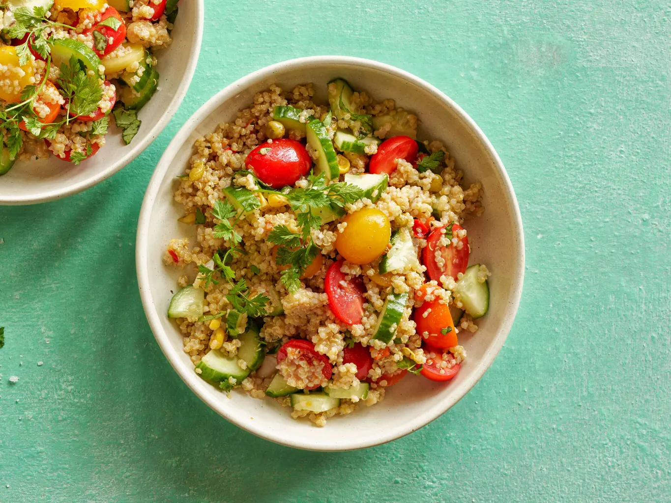 Insalata di quinoa alle erbe aromatiche
