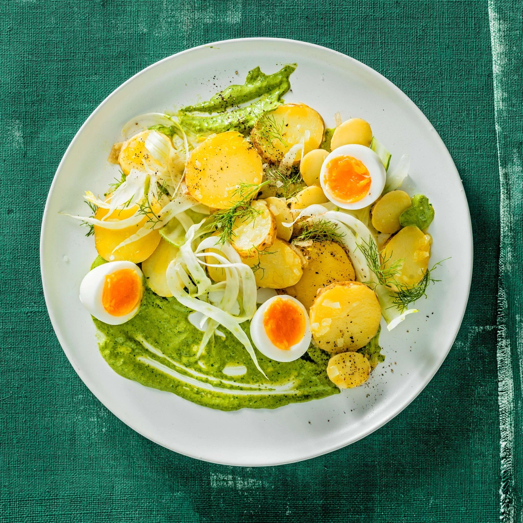 Grüner Kartoffelsalat