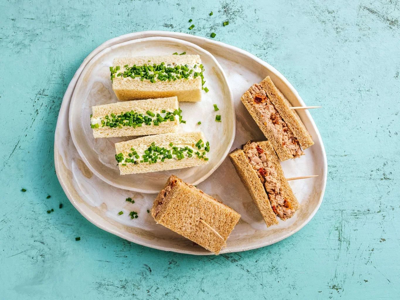 Tramezzini avec thon ou œuf