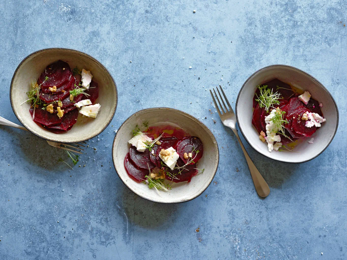 Insalata di barbabietole con salsa al miele